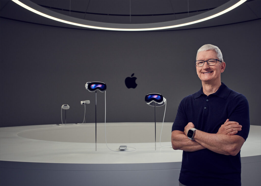 Tim Cook prezentuje Apple Vision Pro, WWDC 2023