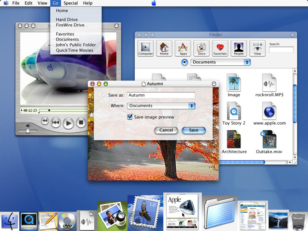 Interfejs Aqua w Mac OS X